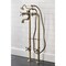 Kingston Brass CCK226K3 Freestanding Clawfoot Tub Faucet Package with Supply Line, Antique Brass CCK226K3 - alternate 3